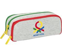 Trousse triple multi-usages Benetton Pop Gris (21 x 8 x 8 cm)