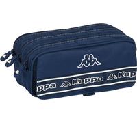 Trousse triple multi-usages Kappa Navy Bleu marine (21,5 x 10 x 8 cm)