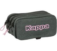 Trousse triple multi-usages Kappa Silver rose Gris 21,5 x 10 x 8 cm