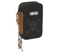 Safta One Piece 12.5x19.5x5.5 Cm Triple Pencil Case Noir Homme