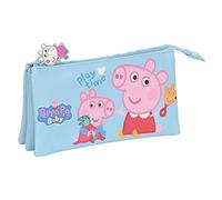 Safta, Trousse triple Peppa Pig Baby 220 x 30 x 120 mm Unisexe-Enfants, multicolore, Estándar