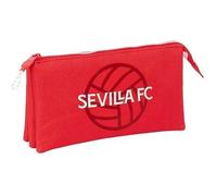 Trousse Triple Pour Enfant Safta Sevilla Fc - Confortable Et Polyvalente - Bleu - Synthétique - Mixte - Etude