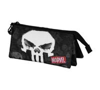 Trousse Triple - Punisher Skull - Noir - Taille Unique Noir