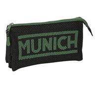 Trousse Triple - Safta - Munich Caviar - Confortable - Polyvalente - Noir