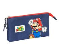 Trousse Triple Safta - Super Mario World - Pour Enfant - Confortable Et Polyvalente