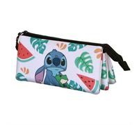 Disney Lilo et Stitch Frog-Trousse Triple, Multicolore, 23 x 11 cm