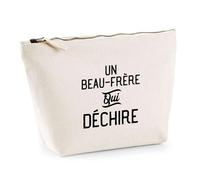Trousse Un Beau-Frère Qui Déchire | Pochette Toilette Maquillage | Idée Cadeau Beau Frère Humour Original Noël Anniversaire Famille Amour