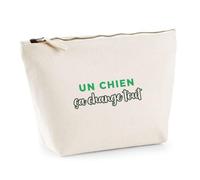 Trousse Un Chien Ca Change Tout - Pouch Case - Idée Trousse Rangement Cadeau Anniversaire Fête Original Famille Travail Départ Collègue Retraite Noël. - Vert - 2