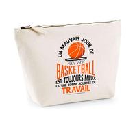 Trousse Un Mauvais Jour de Basket | Pochette Toilette Maquillage | Idée Cadeau Basket Basketteur Humour Sport Slam Dunk Joueur Drôle Original Match