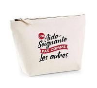 Trousse Une Aide-Soignante Pas comme Les Autres | Pouch | Idée Pochette Toilette Maquillage Transport Cadeau Anniversaire Fête Original Famille Travail Départ Collègue Retraite