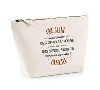 Trousse Une Aline Aussi géniale | Pochette Toilette Maquillage Idée Sac Cadeau