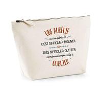 Trousse Une Aurélie Aussi géniale | Pochette Toilette Maquillage Idée Sac Cadeau