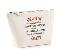 Trousse Une Colette Aussi géniale | Pochette Toilette Maquillage Idée Sac Cadeau