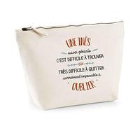 Trousse Une Inès Aussi géniale | Pochette Toilette Maquillage Idée Sac Cadeau