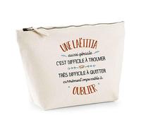 Trousse Une Laëtitia Aussi géniale | Pochette Toilette Maquillage Idée Sac Cadeau