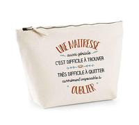 Trousse Une Maitresse Aussi géniale | Pochette Toilette Maquillage Idée Sac Cadeau