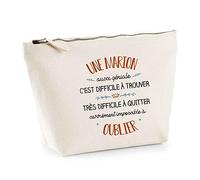 Trousse Une Marion Aussi géniale | Pochette Toilette Maquillage Idée Sac Cadeau
