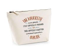 Trousse Une Mauricette Aussi géniale | Pochette Toilette Maquillage Idée Sac Cadeau