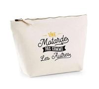 Trousse Une Motarde Pas comme Les Autres | Pouch | Idée Pochette Toilette Maquillage Transport Cadeau Anniversaire Fête Original Famille Travail Départ Collègue Retraite
