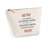 Trousse Une Prof Aussi géniale | Pochette Toilette Maquillage Idée Sac Cadeau
