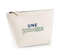 Trousse Une Promesse - Pouch Case - Idée Trousse Rangement Cadeau Anniversaire Fête Original Famille Travail Départ Collègue Retraite Noël. - Bleu&Vert - 2