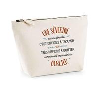 Trousse Une Séverine Aussi géniale | Pochette Toilette Maquillage Idée Sac Cadeau