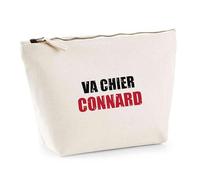 Trousse Va Chier Connard | Pouch | Idée Pochette Toilette Maquillage Transport Cadeau Anniversaire Fête Original Famille Travail Départ Collègue Retraite