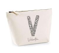 Trousse Valentin Lettre Littérature | Pochette Toilette Maquillage | Idée Cadeau Prénom Livre Lecture Anniversaire Oncle Parrain Beau Papa Collègue Départ Retraite Noël