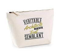 Trousse Véritable architecte Les Autres Font Semblant | Pouch | Idée Pochette Toilette Maquillage Transport Cadeau Anniversaire Fête Original Famille Travail Départ Collègue Retraite