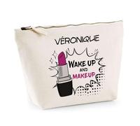 Trousse Véronique Wake Up and Makeup | Pochette Maquillage Routine Beauté Cadeau Anniversaire Femme Fête des Mères Mamies