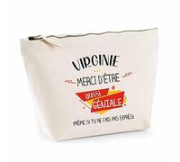 Trousse Virginie géniale sans Faire exprès | Pochette Toilette Maquillage Idée Sac Cadeau
