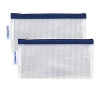 Trousse - WAYTEX - Lot de 2 - Transparent - 22 x 11 cm - Zippée - Mixte
