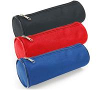 Trousse - WAYTEX - Lot de 3 - Multiusage - 21cm x 7.5cm - Couleurs assorties Noir Rouge Bleu