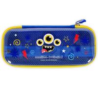 Trousse Wonderwow, 2 Compartiments Et Porte - Stylo Intérieur, Compartiment Intérieur Avec Tissu En Maille, Fermeture À Glissière, 23 X 11 X 5 Cm