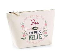 Trousse Zoé la Plus Belle | Pochette Maquillage Make-up Toilette Cadeau Fête des Mères Anniversaire Soeur Noël Tata Marraine