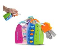 Trousseau Clé De Voiture En Plastique Avec Effets Musicaux, Jouets Éducatifs Pour Enfants, Jouet Coloré Intelligent À Distance, Voix Vocales, Semblant Jouer Musique, Cadeaux Musical Pour Bébé,