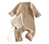 Trousseau Naissance Bebe - Body Tricoté pour Bébé French Manor, Combinaison Confortable pour Bébé, Barboteuse Chaude, Tenue pour Garçons, Fil Doux