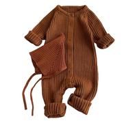 Trousseau Naissance Bebe - Body Tricoté pour Bébé French Manor, Combinaison Confortable pour Bébé, Barboteuse Chaude, Tenue pour Garçons, Fil Doux