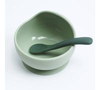 Trois Kilos Sept - Coffret Repas 2pcs Silicone Vert Sauge et Vert Sapin