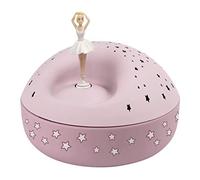 TROUSSELIER - Ballerine - Veilleuse - Idéal Cadeau de Jeune Fille - Projecteur d'Etoiles Musical - Figurine rotative - piles incluses