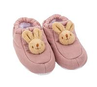 Trousselier - Chaussons pour bébé - Lapin - 0 à 2 ans - Tissus en Coton Bio - Idéal Cadeau de Naissance - Lavable en Machine