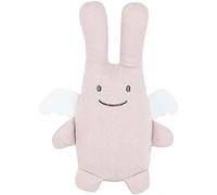 Trousselier Doudou Ange Lapin 20 cm de haut Tissu en Lin Moderne Chic Idéal Cadeau de Naissance Rose Poudré 1 Unité