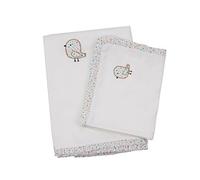 Trousselier Drap Etoiles 120 x 180 cm + Taie d'Oreiller 35 x 45 cm