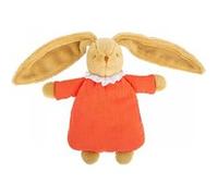 Trousselier - Lapin Nid d'Ange Doudou avec Hochet 20Cm - Coton Bio Corail G