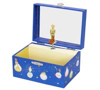 TROUSSELIER - le Petit Prince. Saint Exupéry - Boîte à Trésors & Bijoux Musicale - Phosphorescent - Brille dans la nuit - Musique Petite Musique de Nuit de Mozart - Colori Bleu Roi