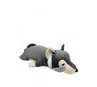 Nemu Nemu Animals - Grosse Peluche Loup Kawaii - Peluche Geante Loup Extra Douce et Douillette - Grande Peluche Animaux Conçu au Japon - Taille L - 66 cm - Coussin Kawaii