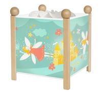 TROUSSELIER - Princesses Fées - Veilleuse - Lanterne Magique - Idéal Cadeau Enfant - Dessin animé - Lumière rassurante - Couleur Bois Naturel - Ampoule 12V 10W inclue - Prise Elec. EU