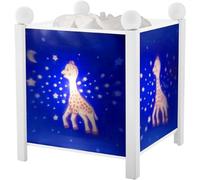 TROUSSELIER - Sophie la Girafe. - Veilleuse - Lanterne Magique - Idéal Cadeau Enfant - Dessin animé - Lumière rassurante - Couleur Bois Blanc - Ampoule 12V 10W inclue - Prise Elec. EU