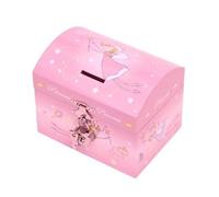 TROUSSELIER - Boite a Musique Fille Princesse - Tirelire à Cadenas & Boîte à Bijoux Musicale - Cadeau Fille - Musique Roméo & Juliette - Coffret Bijoux Fille