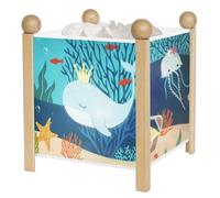 TROUSSELIER - L'Océan - Veilleuse - Lanterne Magique - Idéal Cadeau Enfant - Dessin animé - Lumière rassurante - Couleur Bois Naturel - Ampoule 12V 10W inclue - Prise Elec. EU